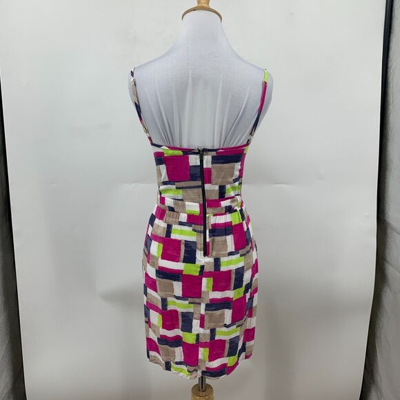 Splendid Geo Pattern Cami Dress Womens XS Extra Small Lined Adjustable Straps - Picture 3 of 16